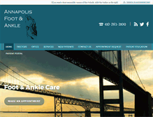 Tablet Screenshot of annapolisfootandankle.com